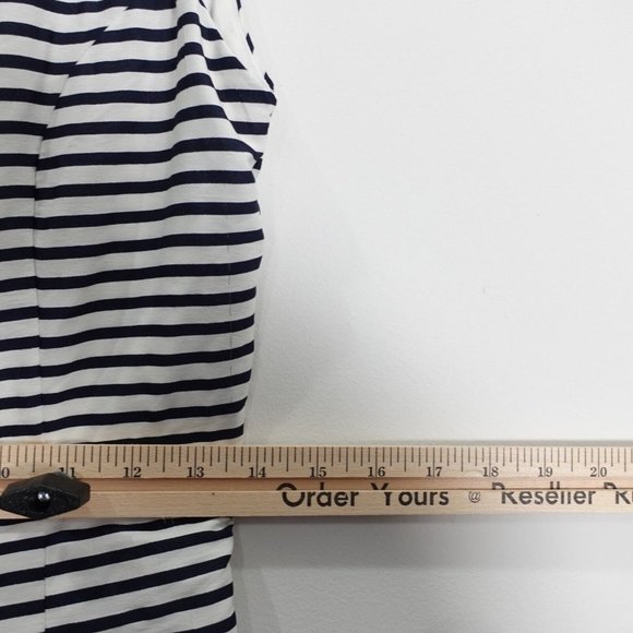 Zara Dress Size Medium Tank Short Mini Striped Scoop Back Casual Black Trafaluc - Picture 4 of 9